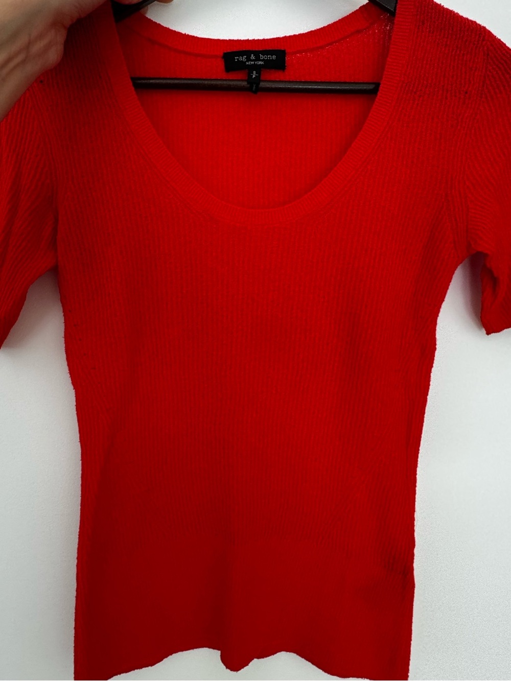 Rag and abone U-Neck Woven Top